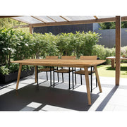 Buitentafel Lugano Teakhout Naturel hout 100x240 cm-Tuinmeubels-Livingfurn
