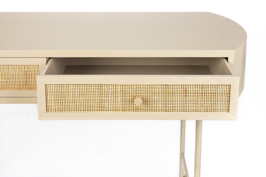 Bureau Amaya 2dr MDF Beige 40x120 cm-Consoletafels-Creating Home
