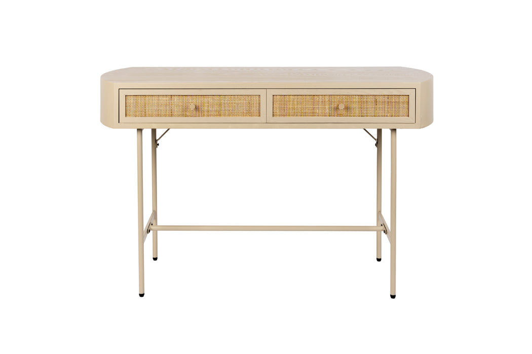 Bureau Amaya 2dr MDF Beige 40x120 cm-Bureaus-Creating Home