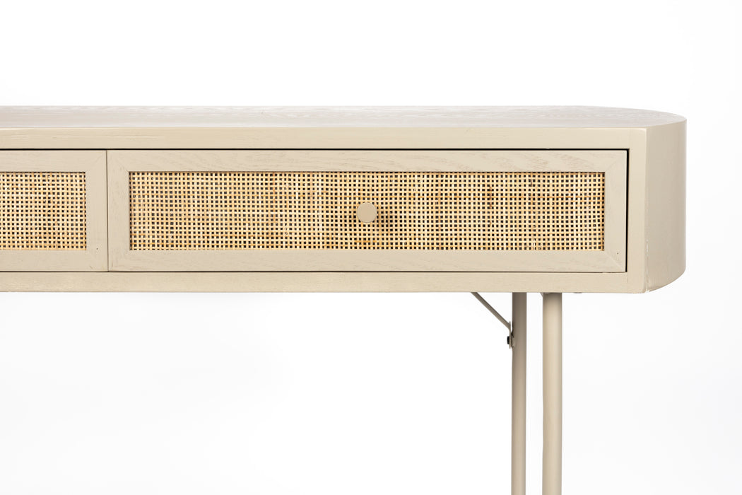 Bureau Amaya 2dr MDF Beige 40x120 cm-Bureaus-Creating Home
