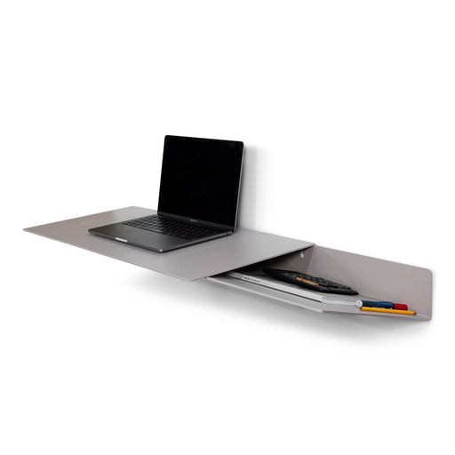 Bureau DRIFT Staal Silky Taupe 100x35x10.5cm Spinder Design-Bijzettafels-Spinder