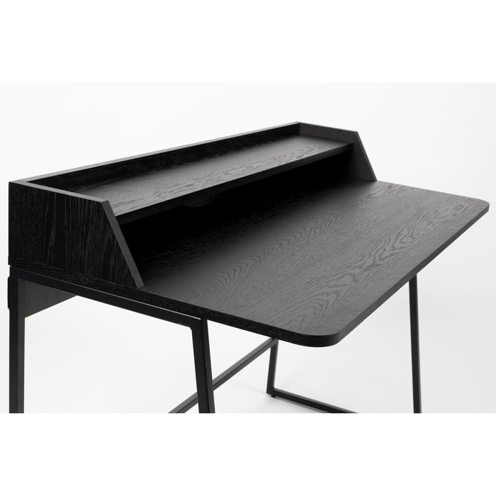 Bureau Giorgio Eikenfineer Zwart 120x60 cm-Bureaus-Creating Home