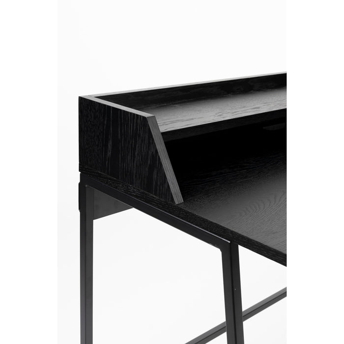 Bureau Giorgio Eikenfineer Zwart 120x60 cm-Bureaus-Creating Home