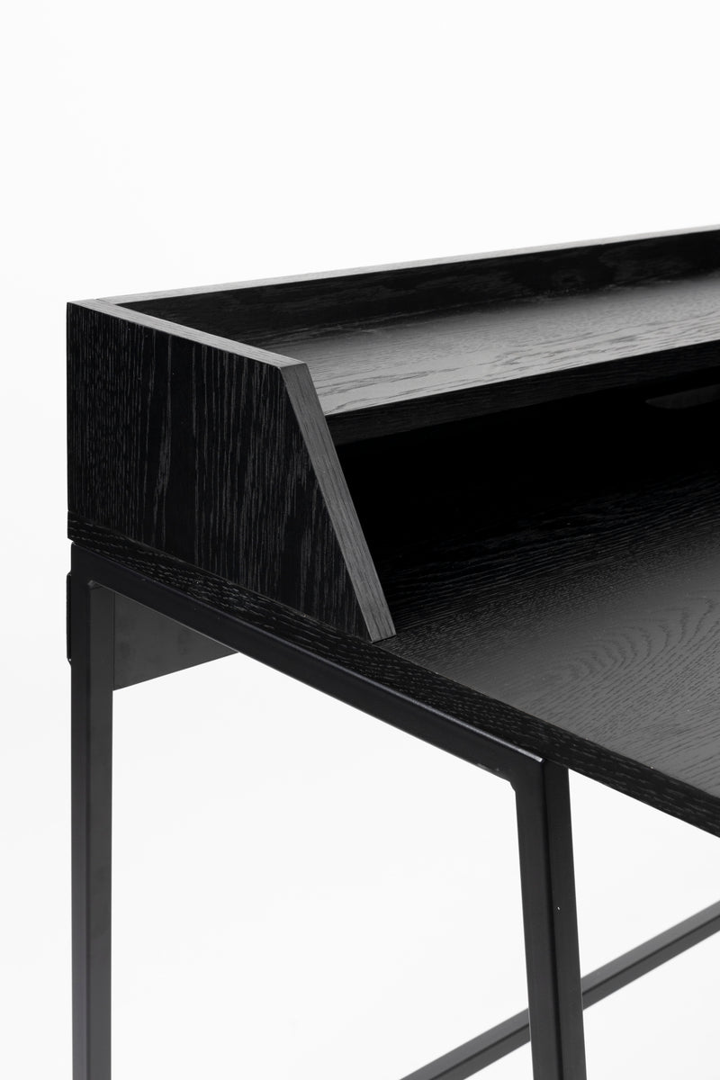 Bureau Giorgio Eikenfineer Zwart 120x60 cm-Bureaus-Creating Home