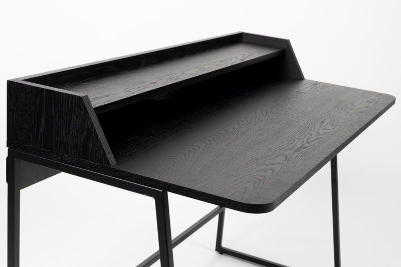 Bureau Giorgio Eikenfineer Zwart 120x60 cm-Bureaus-Creating Home