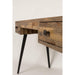 Bureau Leo Teak Hout Zwart 113x55.5 cm-Bureaus-Creating Home