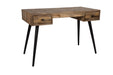 Bureau Leo Teak Hout Zwart 113x55.5 cm-Bureaus-Creating Home