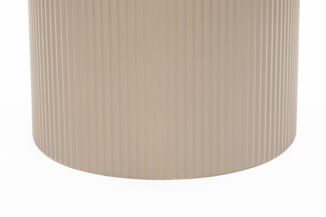 Bijzettafel Anna Side Table Metaal, Marmer Beige Ø35, sfeerbeeld 5