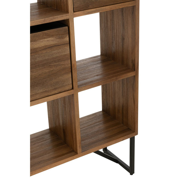 Cabinet met Lades Recycle Teak Natuurlijk-Vakkenkasten-J-Line