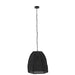 Ceiling Lamp Pear Linen/Iron Black Small-Hanglampen-J-Line