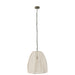 Ceiling Lamp Pear Linen/Iron White Small-Hanglampen-J-Line