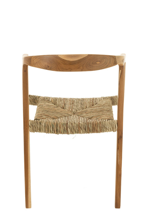 Chair Ana Teak Wood Brown-Eetkamerstoelen-J-Line