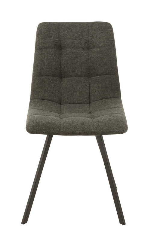 Chair Babette Textile/Metal Dark Grey-Eetkamerstoelen-J-Line