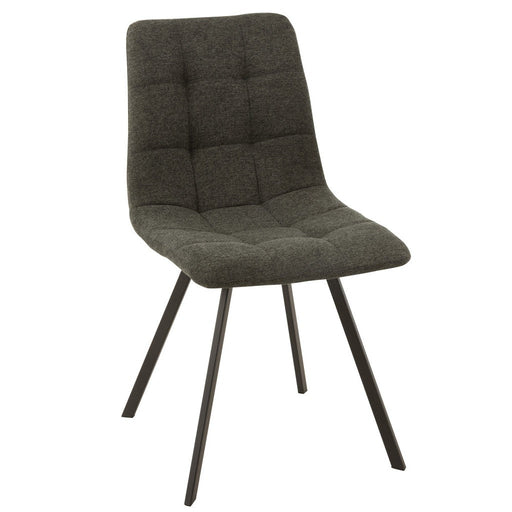 Chair Babette Textile/Metal Dark Grey-Eetkamerstoelen-J-Line