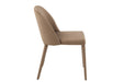 Chair Charlotte Textile/Metal Brown-Eetkamerstoelen-J-Line