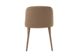 Chair Charlotte Textile/Metal Brown-Eetkamerstoelen-J-Line