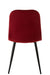 Chair Claire Metal/Textile Burgundy-Eetkamerstoelen-J-Line