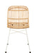 Chair Ema Rattan/Metal Natural/White-Eetkamerstoelen-J-Line