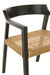 Chair Emma Teak Black/Brown-Eetkamerstoelen-J-Line