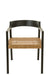 Chair Emma Teak Black/Brown-Eetkamerstoelen-J-Line