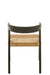 Chair Emma Teak Black/Brown-Eetkamerstoelen-J-Line