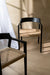 Chair Emma Teak Black/Brown-Eetkamerstoelen-J-Line