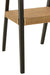 Chair Emma Teak Black/Brown-Eetkamerstoelen-J-Line