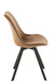 Chair Helene Metal/Textile Brown-Eetkamerstoelen-J-Line