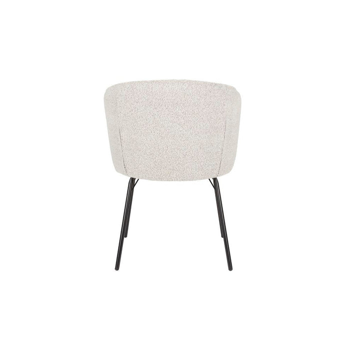 Chair Joa Beige met zwarte poten-Eetkamerstoelen-Creating Home