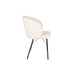 Chair Joa Wit | met zwarte poten-Eetkamerstoelen-Creating Home