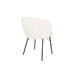 Chair Joa Wit | met zwarte poten-Eetkamerstoelen-Creating Home