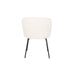 Chair Joa Wit | met zwarte poten-Eetkamerstoelen-Creating Home