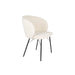 Chair Joa Wit | met zwarte poten-Eetkamerstoelen-Creating Home