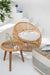 Chair Lise+Cushion 1 Person Rattan/Textile Natural/White-Fauteuils-J-Line