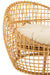 Chair Lise+Cushion 1 Person Rattan/Textile Natural/White-Fauteuils-J-Line