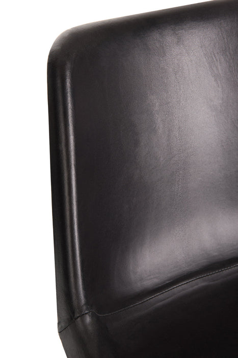 Chair Loft Leather/Metal Black-Eetkamerstoelen-J-Line