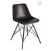 Chair Loft Leather/Metal Black-Eetkamerstoelen-J-Line