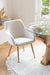 Chair Miles Steel/Foam Ivory-Eetkamerstoelen-J-Line