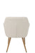 Chair Miles Steel/Foam Ivory-Eetkamerstoelen-J-Line