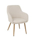 Chair Miles Steel/Foam Ivory-Eetkamerstoelen-J-Line