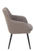 Chair Miles Steel/Foam Taupe-Eetkamerstoelen-J-Line