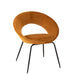 Chair Round Metal/Textile Ochre-Eetkamerstoelen-J-Line