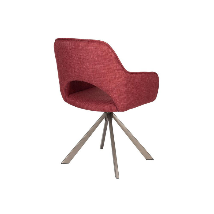 Chair Toye | Rood | Draaibaar-Eetkamerstoelen-Creating Home