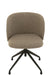 Chair Turn/Up/Down Linen Dark Brown/Beige-Eetkamerstoelen-J-Line