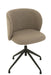 Chair Turn/Up/Down Linen Dark Brown/Beige-Eetkamerstoelen-J-Line