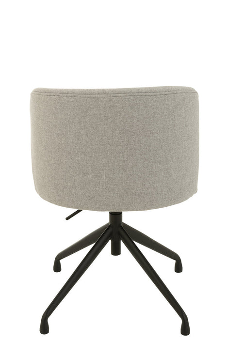 Chair Turn/Up/Down Linen Grey-Eetkamerstoelen-J-Line