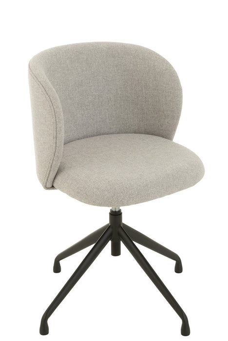 Chair Turn/Up/Down Linen Grey-Eetkamerstoelen-J-Line