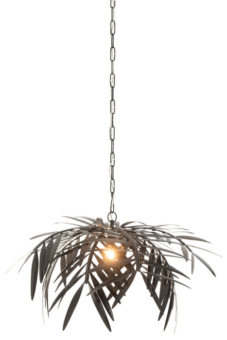 Chandelier Leaf Metal Black-Hanglampen-J-Line