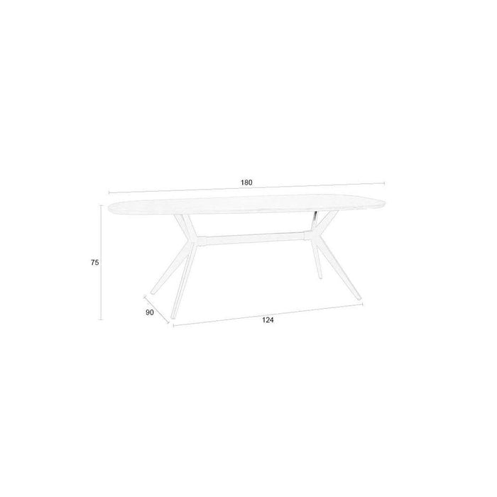 Chase Tafel Organisch Rechthoek-Eettafels-Creating Home