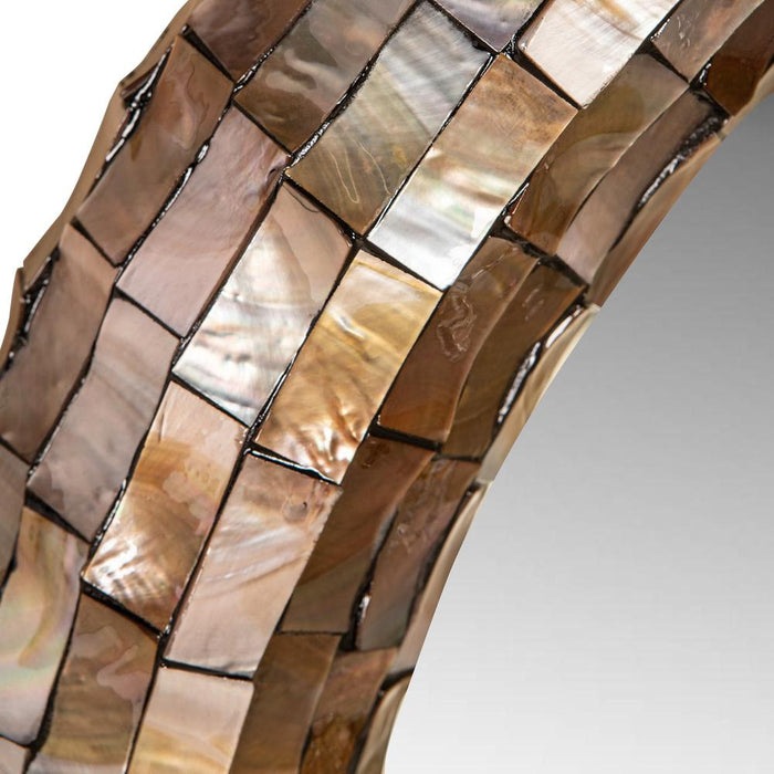 Chelsae Bronze Poly Rond Shell Spiegel L-Spiegels-PTMD